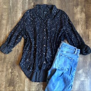 Madwell | Printed Button-down Top